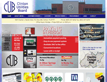 Tablet Screenshot of clintonutilities.com